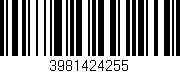 Código de barras (EAN, GTIN, SKU, ISBN): '3981424255'