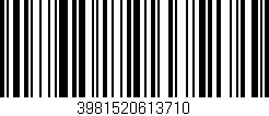 Código de barras (EAN, GTIN, SKU, ISBN): '3981520613710'