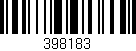 Código de barras (EAN, GTIN, SKU, ISBN): '398183'