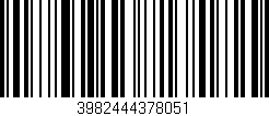 Código de barras (EAN, GTIN, SKU, ISBN): '3982444378051'