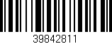 Código de barras (EAN, GTIN, SKU, ISBN): '39842811'