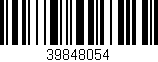 Código de barras (EAN, GTIN, SKU, ISBN): '39848054'