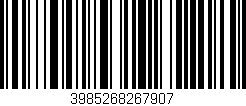 Código de barras (EAN, GTIN, SKU, ISBN): '3985268267907'
