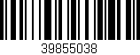 Código de barras (EAN, GTIN, SKU, ISBN): '39855038'