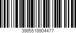Código de barras (EAN, GTIN, SKU, ISBN): '3985518904477'