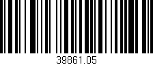 Código de barras (EAN, GTIN, SKU, ISBN): '39861.05'