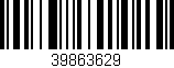 Código de barras (EAN, GTIN, SKU, ISBN): '39863629'