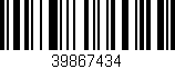 Código de barras (EAN, GTIN, SKU, ISBN): '39867434'