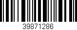 Código de barras (EAN, GTIN, SKU, ISBN): '39871286'