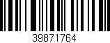 Código de barras (EAN, GTIN, SKU, ISBN): '39871764'