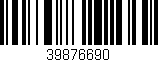 Código de barras (EAN, GTIN, SKU, ISBN): '39876690'
