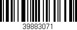 Código de barras (EAN, GTIN, SKU, ISBN): '39883071'