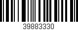 Código de barras (EAN, GTIN, SKU, ISBN): '39883330'