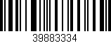 Código de barras (EAN, GTIN, SKU, ISBN): '39883334'