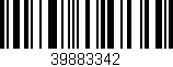 Código de barras (EAN, GTIN, SKU, ISBN): '39883342'