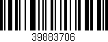 Código de barras (EAN, GTIN, SKU, ISBN): '39883706'