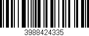 Código de barras (EAN, GTIN, SKU, ISBN): '3988424335'
