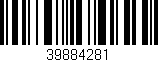 Código de barras (EAN, GTIN, SKU, ISBN): '39884281'