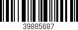 Código de barras (EAN, GTIN, SKU, ISBN): '39885687'