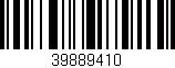 Código de barras (EAN, GTIN, SKU, ISBN): '39889410'