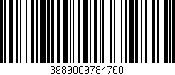 Código de barras (EAN, GTIN, SKU, ISBN): '3989009784760'