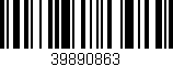 Código de barras (EAN, GTIN, SKU, ISBN): '39890863'