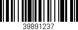 Código de barras (EAN, GTIN, SKU, ISBN): '39891237'