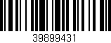 Código de barras (EAN, GTIN, SKU, ISBN): '39899431'