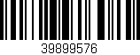 Código de barras (EAN, GTIN, SKU, ISBN): '39899576'