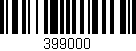 Código de barras (EAN, GTIN, SKU, ISBN): '399000'