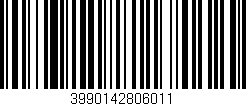 Código de barras (EAN, GTIN, SKU, ISBN): '3990142806011'