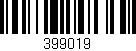Código de barras (EAN, GTIN, SKU, ISBN): '399019'