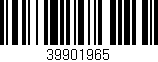 Código de barras (EAN, GTIN, SKU, ISBN): '39901965'