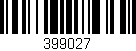 Código de barras (EAN, GTIN, SKU, ISBN): '399027'
