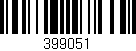 Código de barras (EAN, GTIN, SKU, ISBN): '399051'