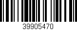 Código de barras (EAN, GTIN, SKU, ISBN): '39905470'