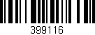Código de barras (EAN, GTIN, SKU, ISBN): '399116'