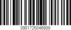 Código de barras (EAN, GTIN, SKU, ISBN): '3991725046909'