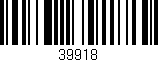 Código de barras (EAN, GTIN, SKU, ISBN): '39918'