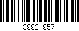 Código de barras (EAN, GTIN, SKU, ISBN): '39921957'