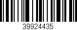 Código de barras (EAN, GTIN, SKU, ISBN): '39924435'