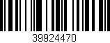 Código de barras (EAN, GTIN, SKU, ISBN): '39924470'