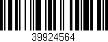 Código de barras (EAN, GTIN, SKU, ISBN): '39924564'