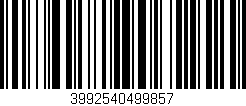 Código de barras (EAN, GTIN, SKU, ISBN): '3992540499857'