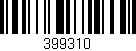 Código de barras (EAN, GTIN, SKU, ISBN): '399310'