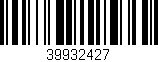 Código de barras (EAN, GTIN, SKU, ISBN): '39932427'