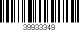 Código de barras (EAN, GTIN, SKU, ISBN): '39933349'