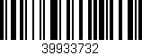 Código de barras (EAN, GTIN, SKU, ISBN): '39933732'