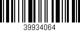 Código de barras (EAN, GTIN, SKU, ISBN): '39934064'