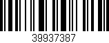 Código de barras (EAN, GTIN, SKU, ISBN): '39937387'